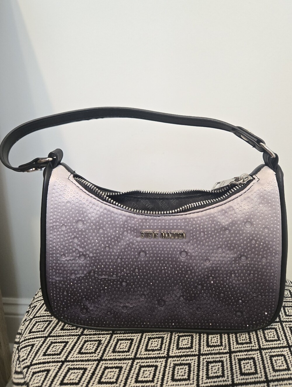 Steve Madden Ombre Sequined/Rhinestone Mini Shoulder Bag